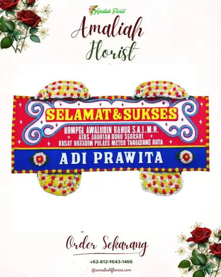 Papan Bunga Ucapan Selamat Lemberang